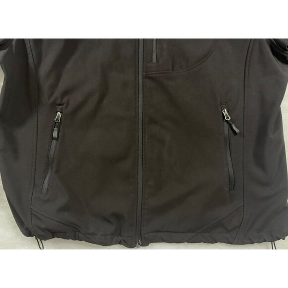 Free Country Men’s Black Softshell Jacket – Size 3XL Warm Winter Outerwear - Picture 5 of 15
